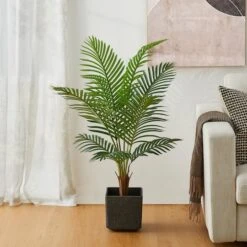 Glitzhome® 3.5ft. Potted Faux Areca Palm Tree -Michaels D763661S 2