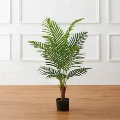 Glitzhome® 3.5ft. Potted Faux Areca Palm Tree -Michaels D763661S 4