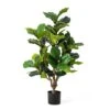 Glitzhome® 3.5ft. Faux Fiddle Leaf Fig Tree In Pot -Michaels D763667S 1