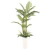 6ft. Artificial Areca Palm Tree In White Decorative Pot -Michaels D763731S 1
