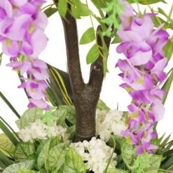 6ft. Artificial Wisteria Tree In White Decorative Pot -Michaels D763732S 7