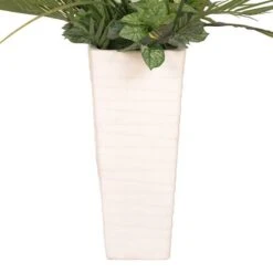 6ft. Artificial Fiddle Leaf Ficus Tree In White Decorative Pot -Michaels D763733S 8