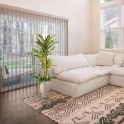 6ft. Artificial Dracaena Fragrans Tree In White Decorative Pot -Michaels D763734S 2