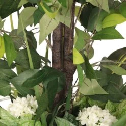 6ft. Artificial Ficus Microcarpa Tree In White Decorative Pot -Michaels D763735S 4