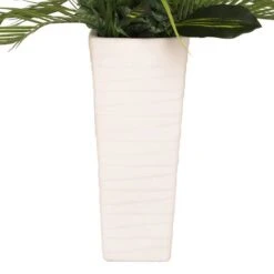 6ft. Artificial Ficus Microcarpa Tree In White Decorative Pot -Michaels D763735S 8