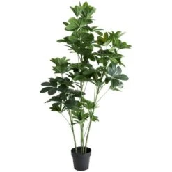 5ft. Potted Green Faux Foliage Artificial Money Tree -Michaels D765451S 6
